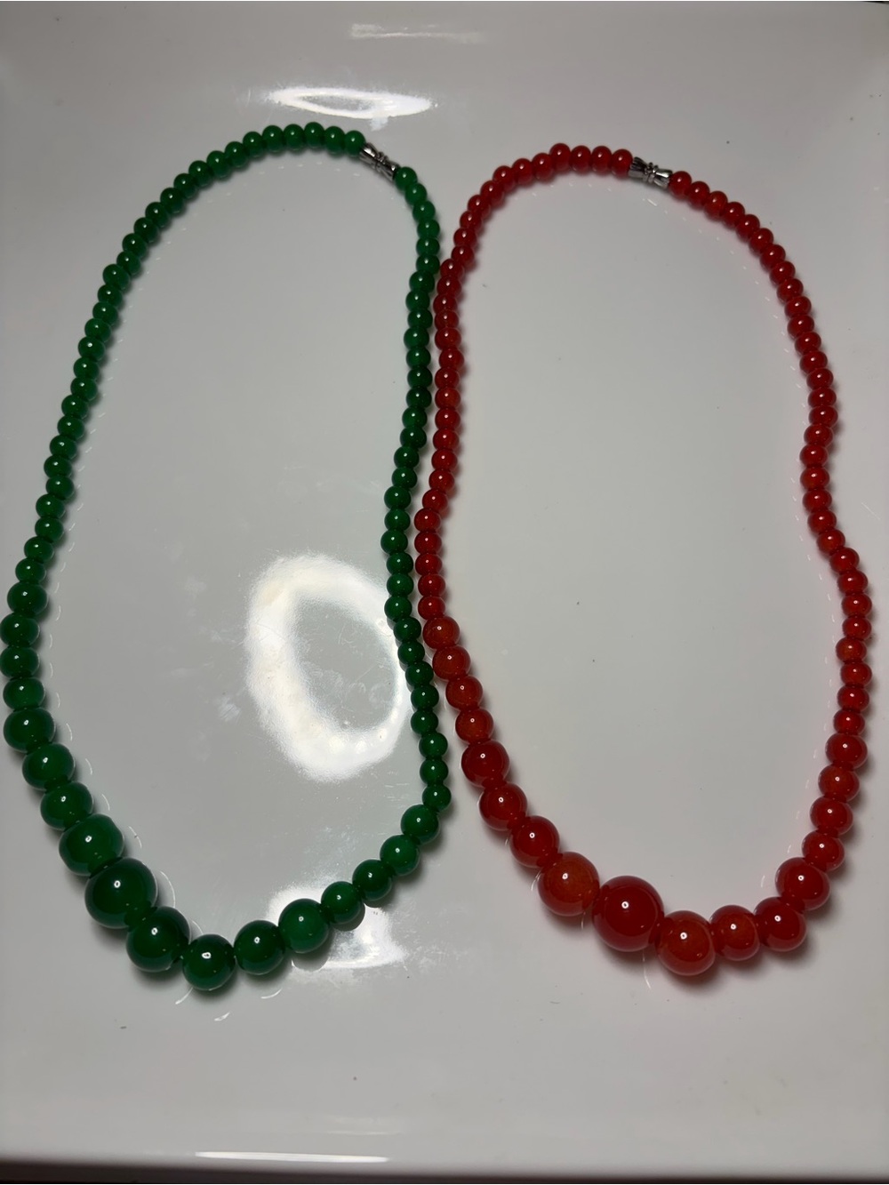 Colorful Agate Necklaces Bundle of two
